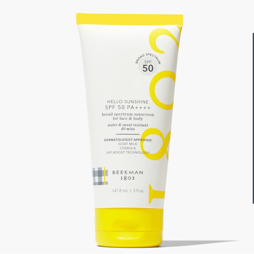 NIB ☀️ Beekman 1802 Hello Sunshine SPF 50
Sunscreen for Face & Body